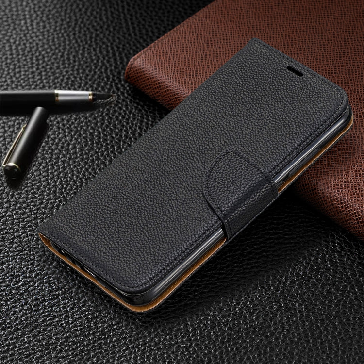 For Xiaomi Redmi Note 8 Litchi Texture Pure Color Horizontal Flip PU Leather Case with Holder & Card Slots & Wallet & Lanyard