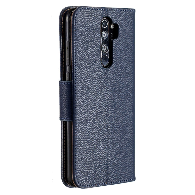 For Xiaomi Redmi Note 8 Pro Litchi Texture Pure Color Horizontal Flip PU Leather Case with Holder & Card Slots & Wallet & Lanyard