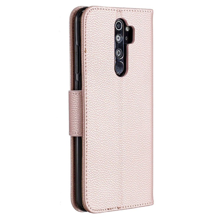 For Xiaomi Redmi Note 8 Pro Litchi Texture Pure Color Horizontal Flip PU Leather Case with Holder & Card Slots & Wallet & Lanyard