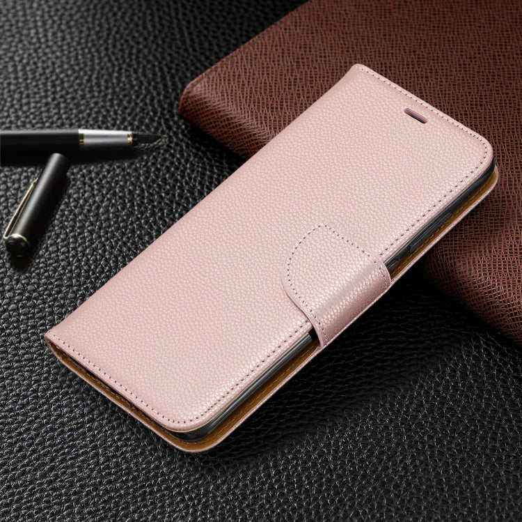 For Xiaomi Redmi Note 8 Pro Litchi Texture Pure Color Horizontal Flip PU Leather Case with Holder & Card Slots & Wallet & Lanyard