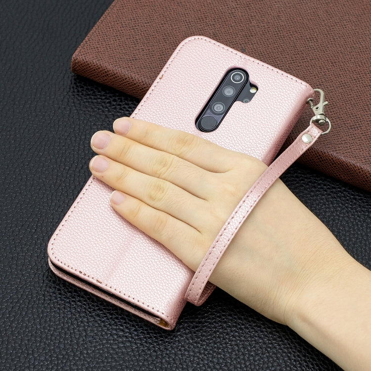 For Xiaomi Redmi Note 8 Pro Litchi Texture Pure Color Horizontal Flip PU Leather Case with Holder & Card Slots & Wallet & Lanyard