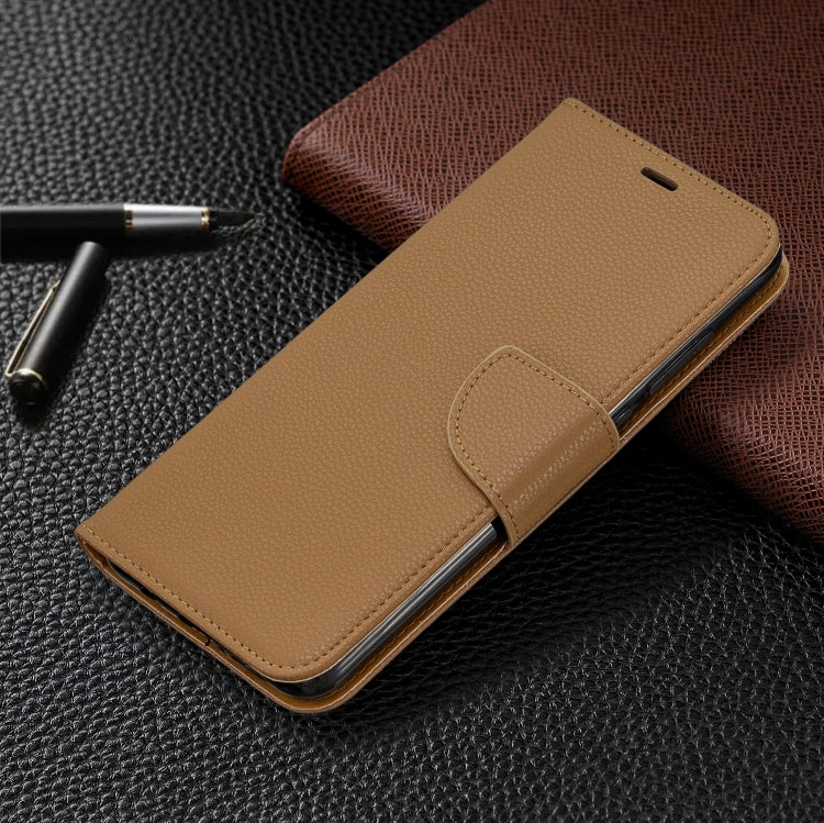 For Xiaomi Redmi Note 8 Pro Litchi Texture Pure Color Horizontal Flip PU Leather Case with Holder & Card Slots & Wallet & Lanyard