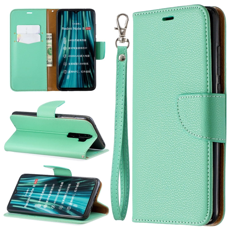 For Xiaomi Redmi Note 8 Pro Litchi Texture Pure Color Horizontal Flip PU Leather Case with Holder & Card Slots & Wallet & Lanyard