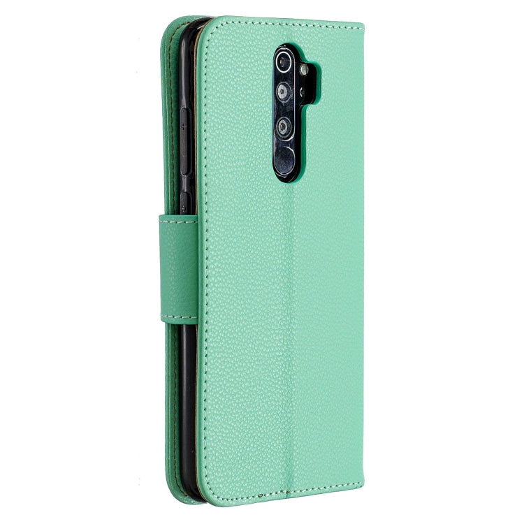 For Xiaomi Redmi Note 8 Pro Litchi Texture Pure Color Horizontal Flip PU Leather Case with Holder & Card Slots & Wallet & Lanyard