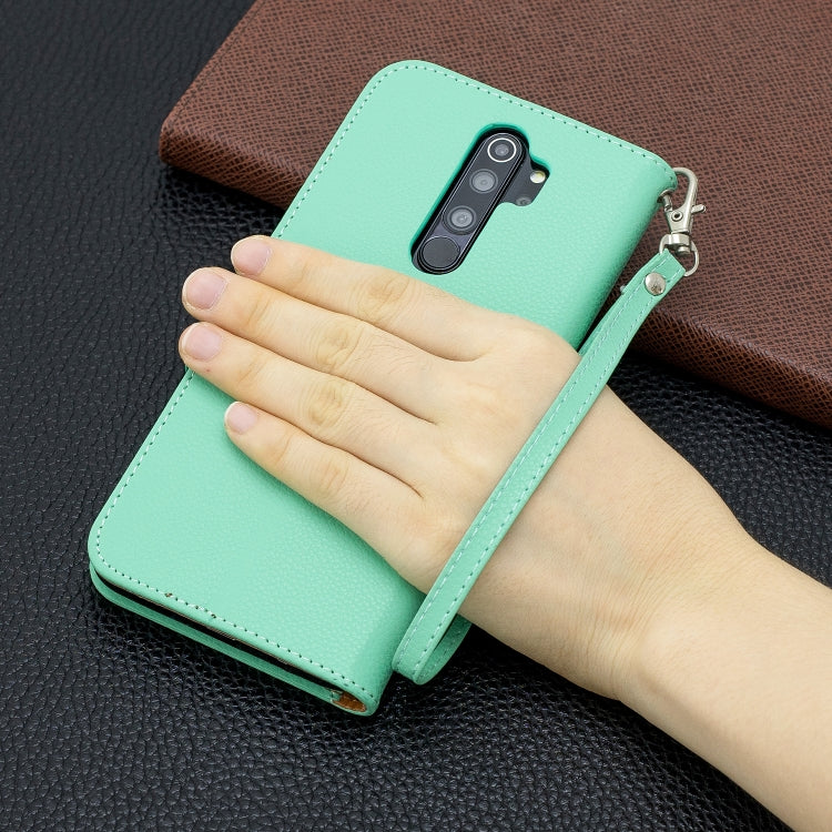 For Xiaomi Redmi Note 8 Pro Litchi Texture Pure Color Horizontal Flip PU Leather Case with Holder & Card Slots & Wallet & Lanyard