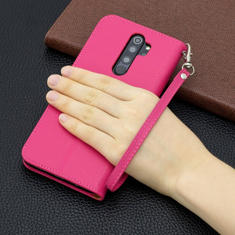 For Xiaomi Redmi Note 8 Pro Litchi Texture Pure Color Horizontal Flip PU Leather Case with Holder & Card Slots & Wallet & Lanyard