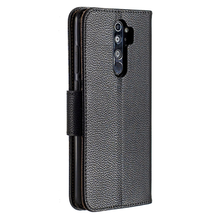 For Xiaomi Redmi Note 8 Pro Litchi Texture Pure Color Horizontal Flip PU Leather Case with Holder & Card Slots & Wallet & Lanyard