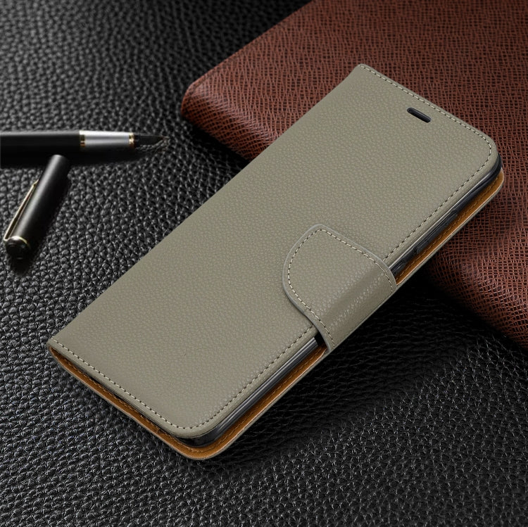 For Xiaomi Redmi Note 8 Pro Litchi Texture Pure Color Horizontal Flip PU Leather Case with Holder & Card Slots & Wallet & Lanyard