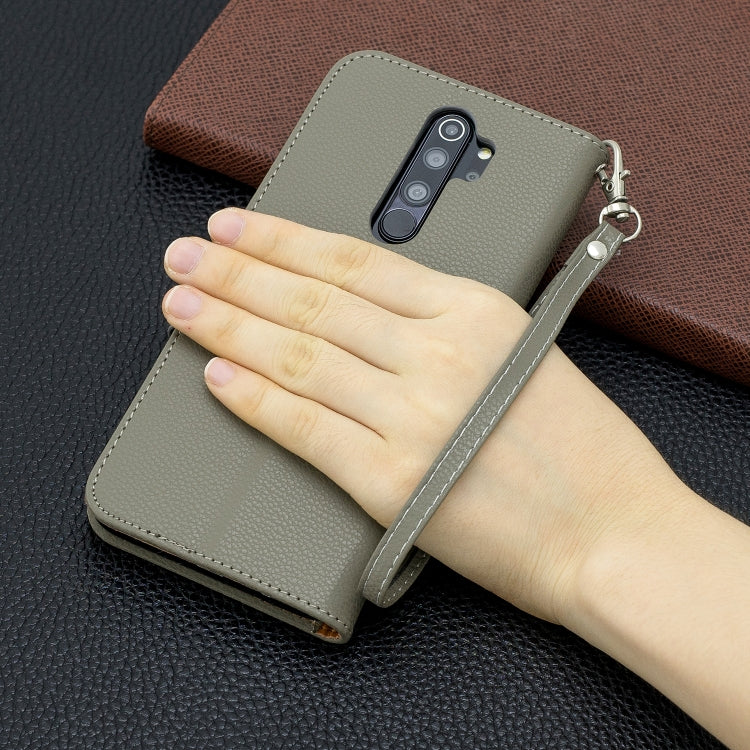 For Xiaomi Redmi Note 8 Pro Litchi Texture Pure Color Horizontal Flip PU Leather Case with Holder & Card Slots & Wallet & Lanyard