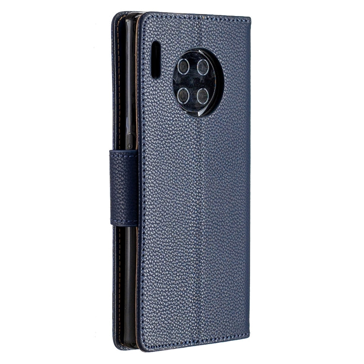 For Huawei Mate 30 Pro Litchi Texture Pure Color Horizontal Flip PU Leather Case with Holder & Card Slots & Wallet & Lanyard