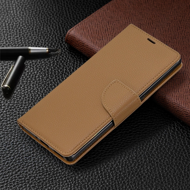 For Huawei Mate 30 Pro Litchi Texture Pure Color Horizontal Flip PU Leather Case with Holder & Card Slots & Wallet & Lanyard