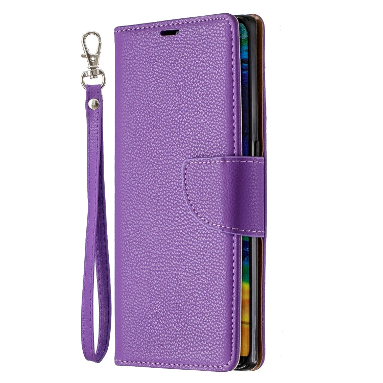For Huawei Mate 30 Pro Litchi Texture Pure Color Horizontal Flip PU Leather Case with Holder & Card Slots & Wallet & Lanyard