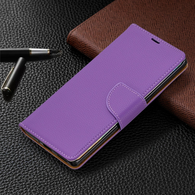 For Huawei Mate 30 Pro Litchi Texture Pure Color Horizontal Flip PU Leather Case with Holder & Card Slots & Wallet & Lanyard