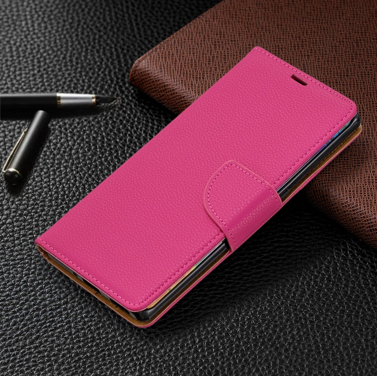 For Huawei Mate 30 Pro Litchi Texture Pure Color Horizontal Flip PU Leather Case with Holder & Card Slots & Wallet & Lanyard