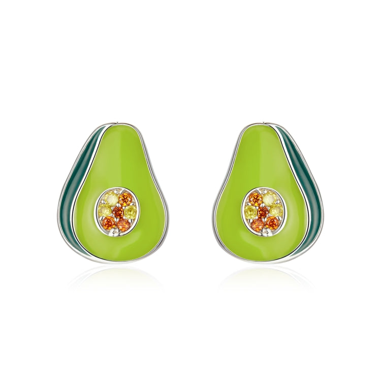 S925 Sterling Silver Avocado Women Earrings