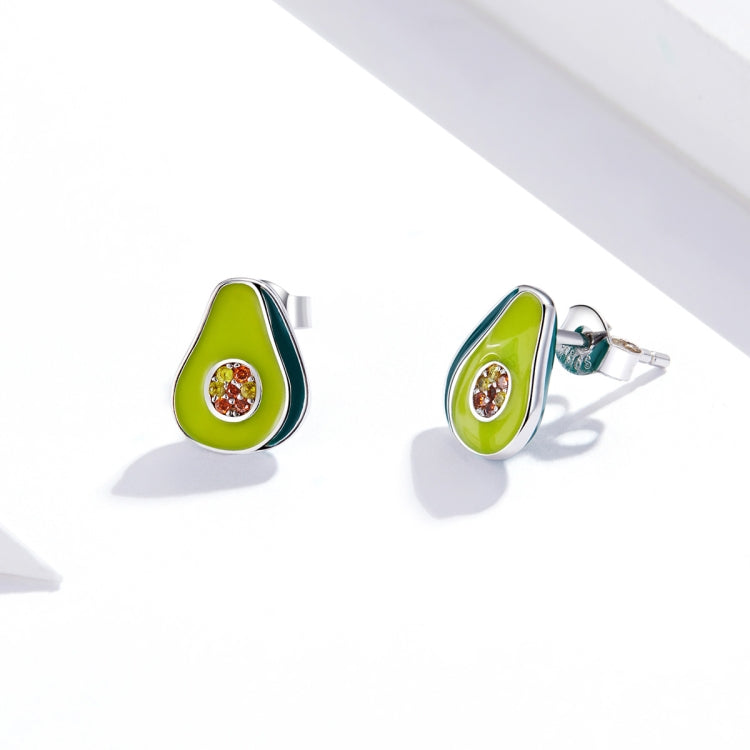 S925 Sterling Silver Avocado Women Earrings