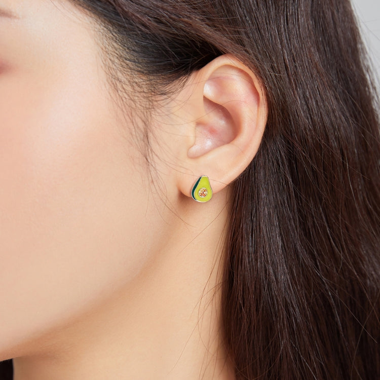 S925 Sterling Silver Avocado Women Earrings