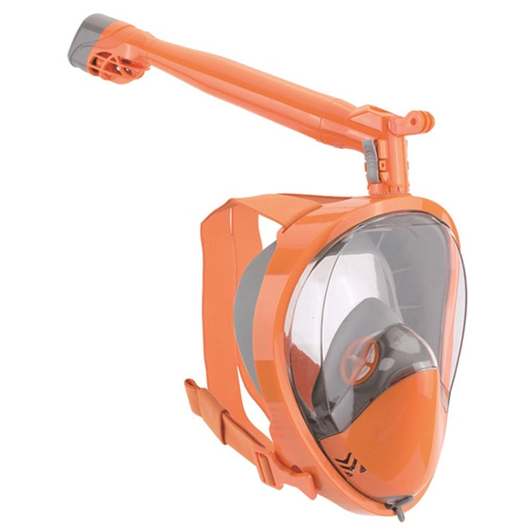 360 Degree Rotation Long Snorkel Anti-vertigo Anti-fog Large View Full Dry Diving Nask, Size: S / M