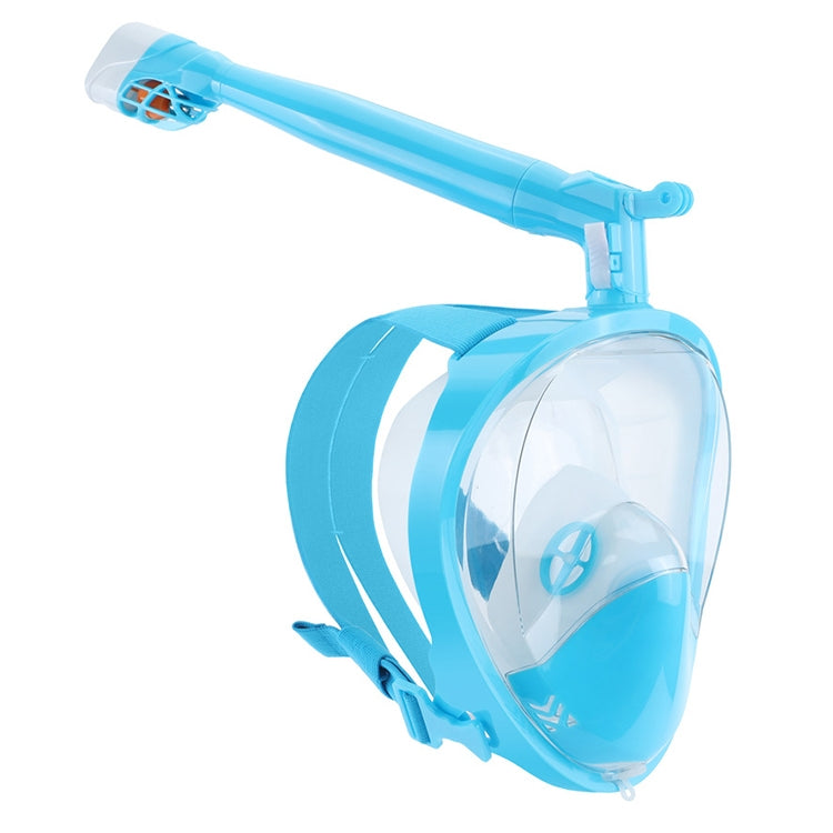 360 Degree Rotation Long Snorkel Anti-vertigo Anti-fog Large View Full Dry Diving Nask, Size: S / M