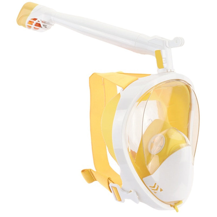 360 Degree Rotation Long Snorkel Anti-vertigo Anti-fog Large View Full Dry Diving Nask, Size: S / M