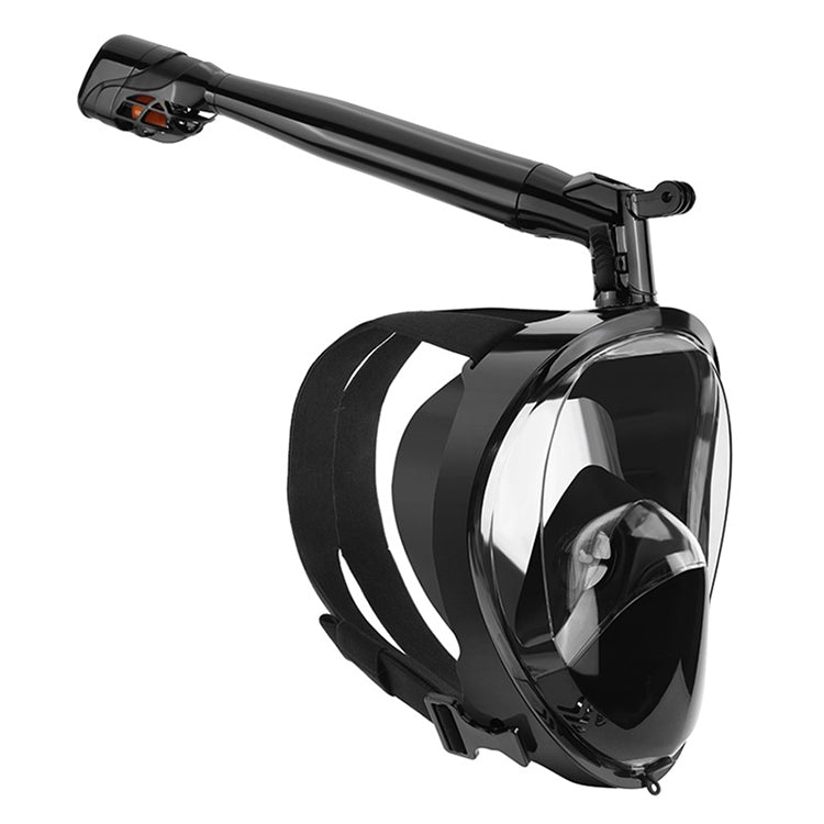 360 Degree Rotation Long Snorkel Anti-vertigo Anti-fog Large View Full Dry Diving Nask, Size: S / M