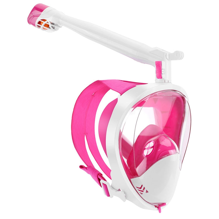 360 Degree Rotation Long Snorkel Anti-vertigo Anti-fog Large View Full Dry Diving Nask, Size: S / M