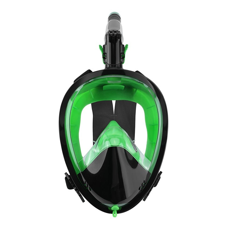 360 Degree Rotation Long Snorkel Anti-vertigo Anti-fog Large View Full Dry Diving Nask, Size: S / M