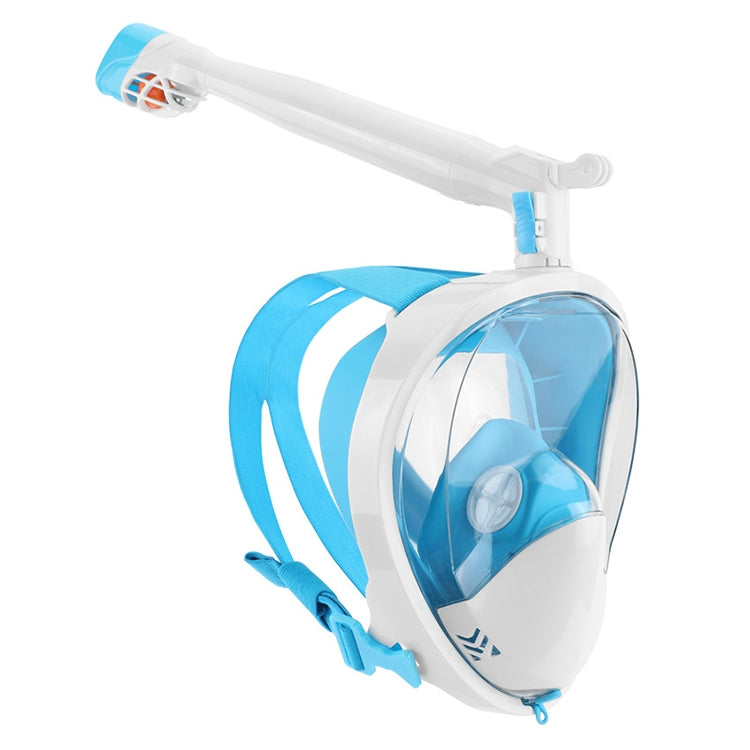360 Degree Rotation Long Snorkel Anti-vertigo Anti-fog Large View Full Dry Diving Nask, Size: S / M