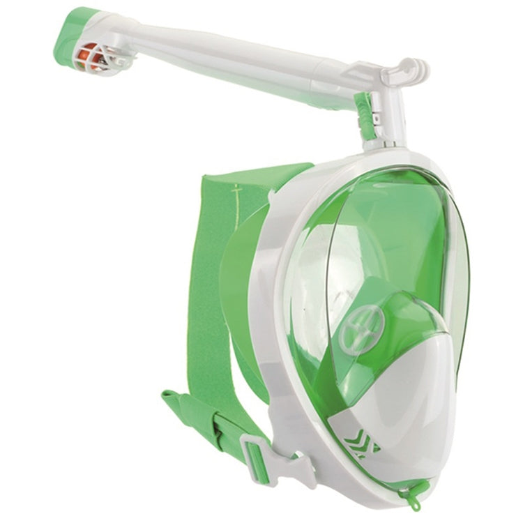 360 Degree Rotation Long Snorkel Anti-vertigo Anti-fog Large View Full Dry Diving Nask, Size: S / M