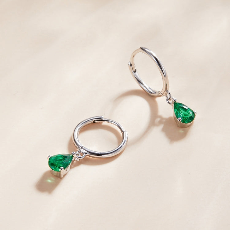 S925 Sterling Silver Water Drop Zircon Women Earrings