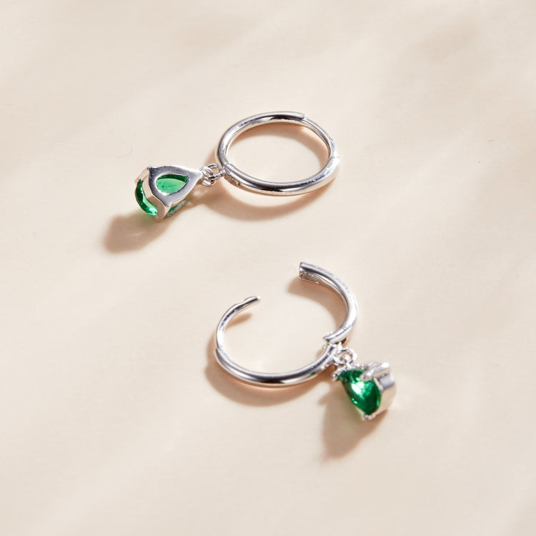 S925 Sterling Silver Water Drop Zircon Women Earrings
