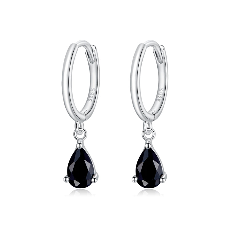 S925 Sterling Silver Water Drop Zircon Women Earrings