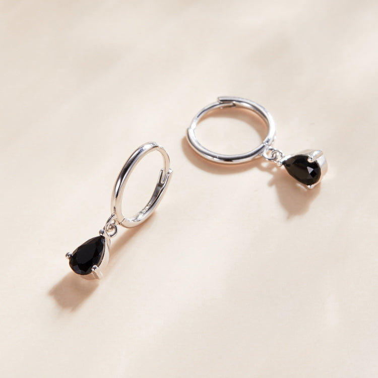 S925 Sterling Silver Water Drop Zircon Women Earrings