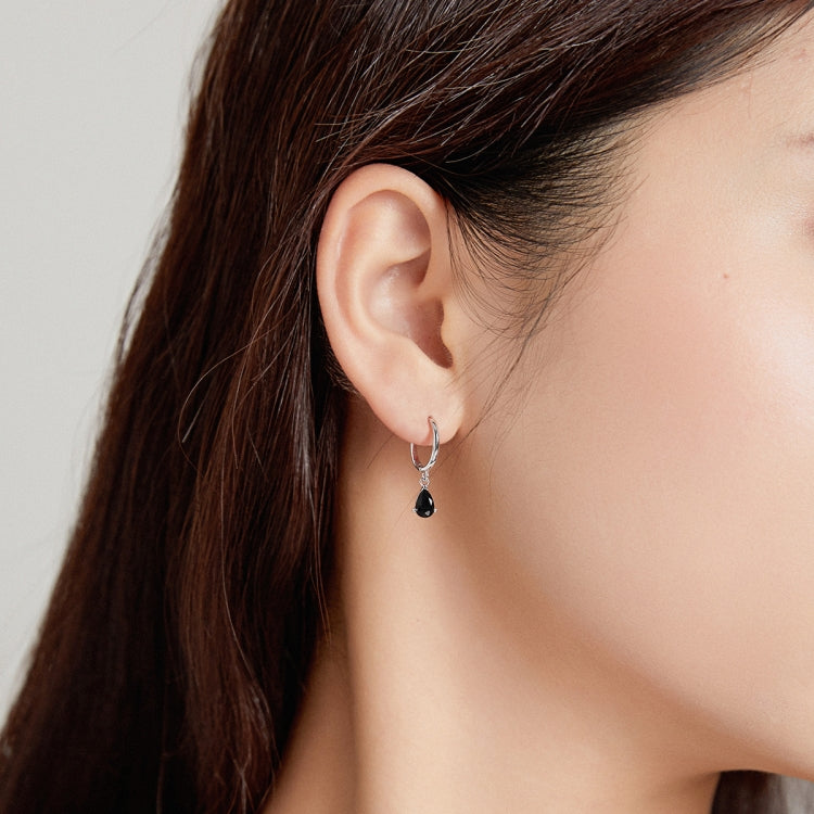 S925 Sterling Silver Water Drop Zircon Women Earrings
