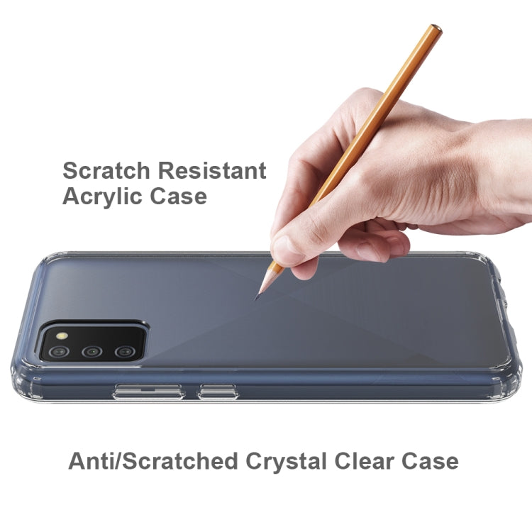 For Samsung Galaxy A02s (European Version) Scratchproof TPU + Acrylic Protective Case