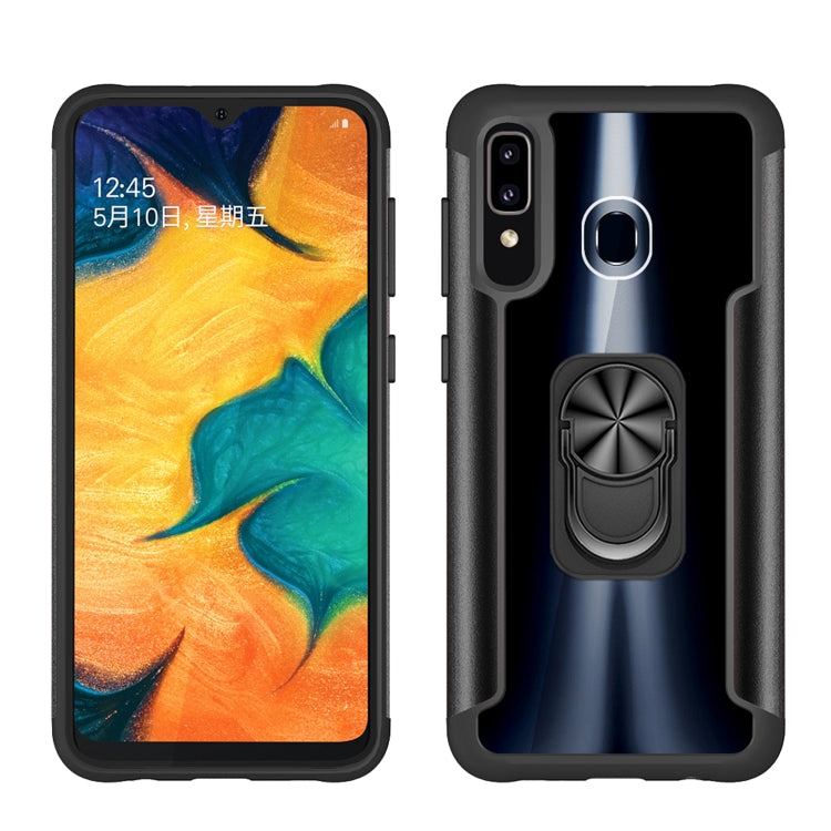 For Samsung Galaxy A50 / A50s / A30s PC +TPU + Metal Shockproof Protective Case with Ring Holder