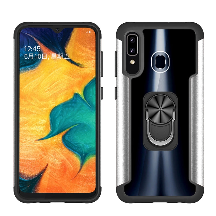 For Samsung Galaxy A50 / A50s / A30s PC +TPU + Metal Shockproof Protective Case with Ring Holder
