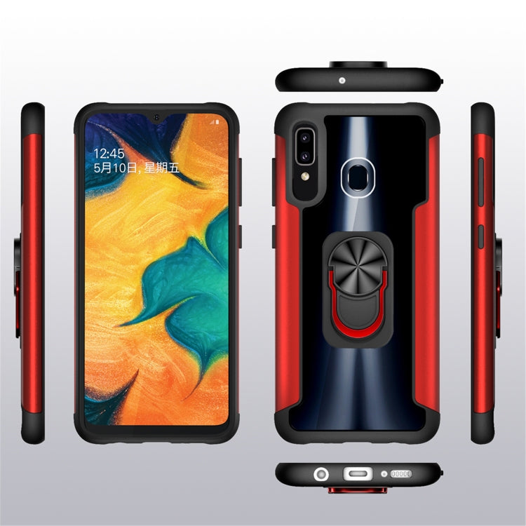 For Samsung Galaxy A50 / A50s / A30s PC +TPU + Metal Shockproof Protective Case with Ring Holder