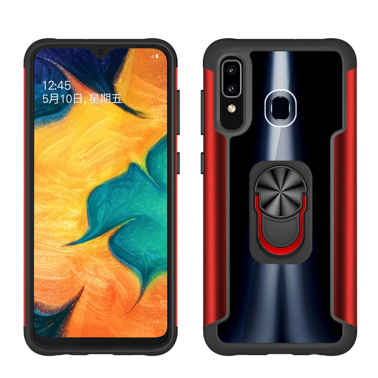 For Samsung Galaxy A50 / A50s / A30s PC +TPU + Metal Shockproof Protective Case with Ring Holder