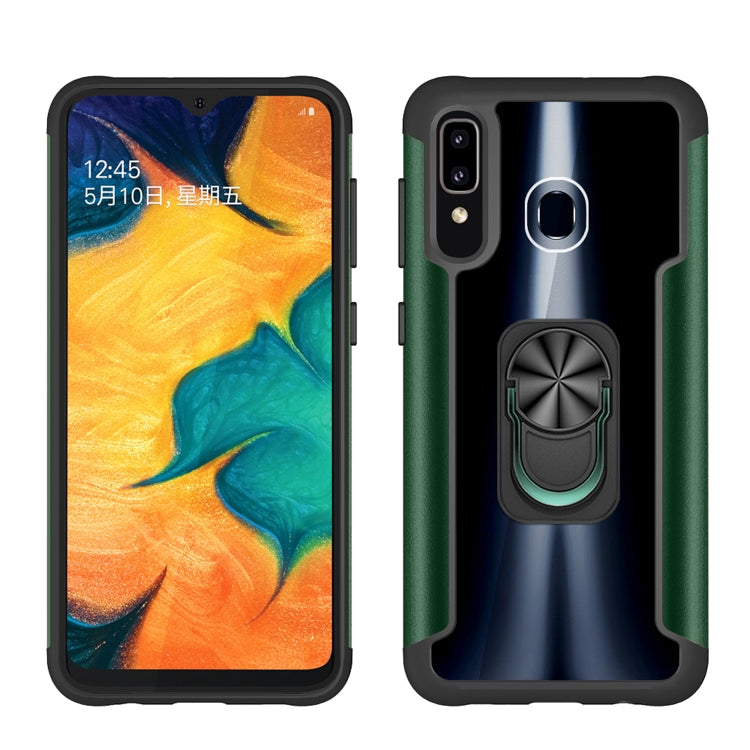 For Samsung Galaxy A50 / A50s / A30s PC +TPU + Metal Shockproof Protective Case with Ring Holder