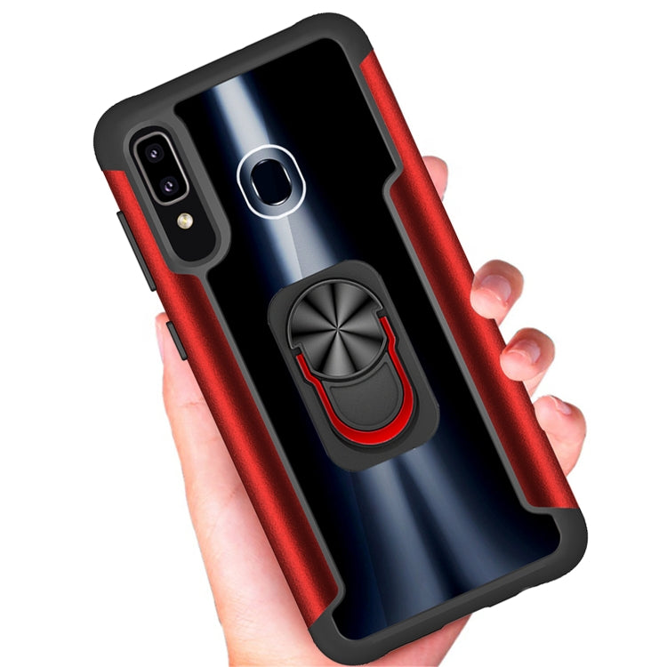 For Samsung Galaxy A50 / A50s / A30s PC +TPU + Metal Shockproof Protective Case with Ring Holder