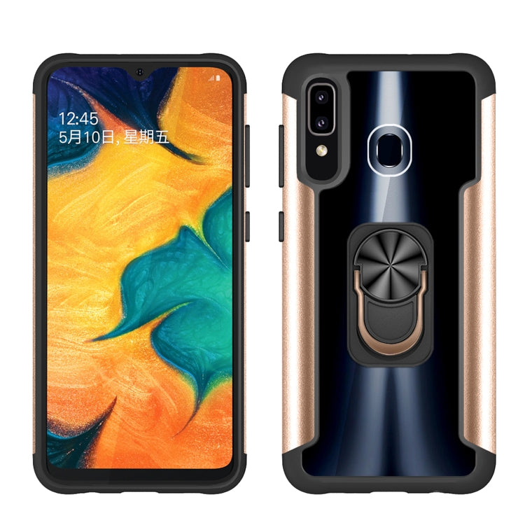 For Samsung Galaxy A50 / A50s / A30s PC +TPU + Metal Shockproof Protective Case with Ring Holder