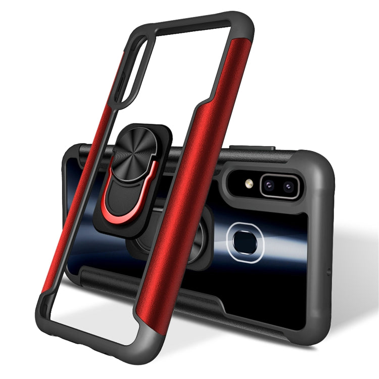 For Samsung Galaxy A50 / A50s / A30s PC +TPU + Metal Shockproof Protective Case with Ring Holder