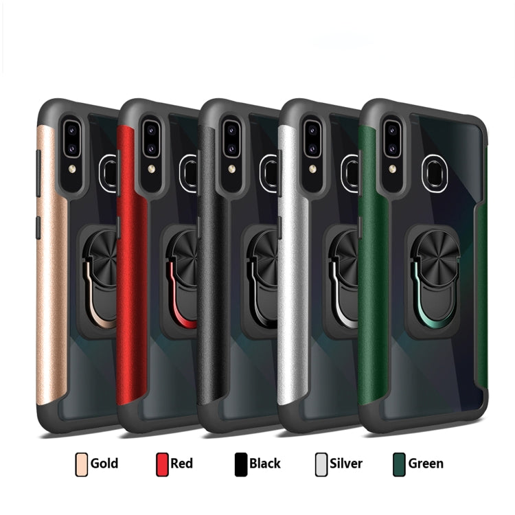 For Samsung Galaxy A50 / A50s / A30s PC +TPU + Metal Shockproof Protective Case with Ring Holder