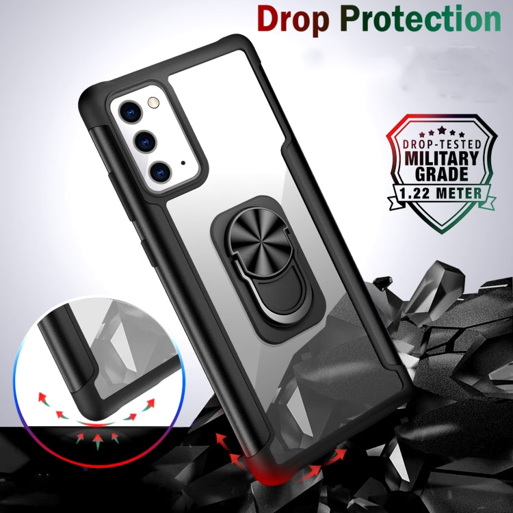For Samsung Galaxy Note20 PC +TPU + Metal Shockproof Protective Case with Ring Holder