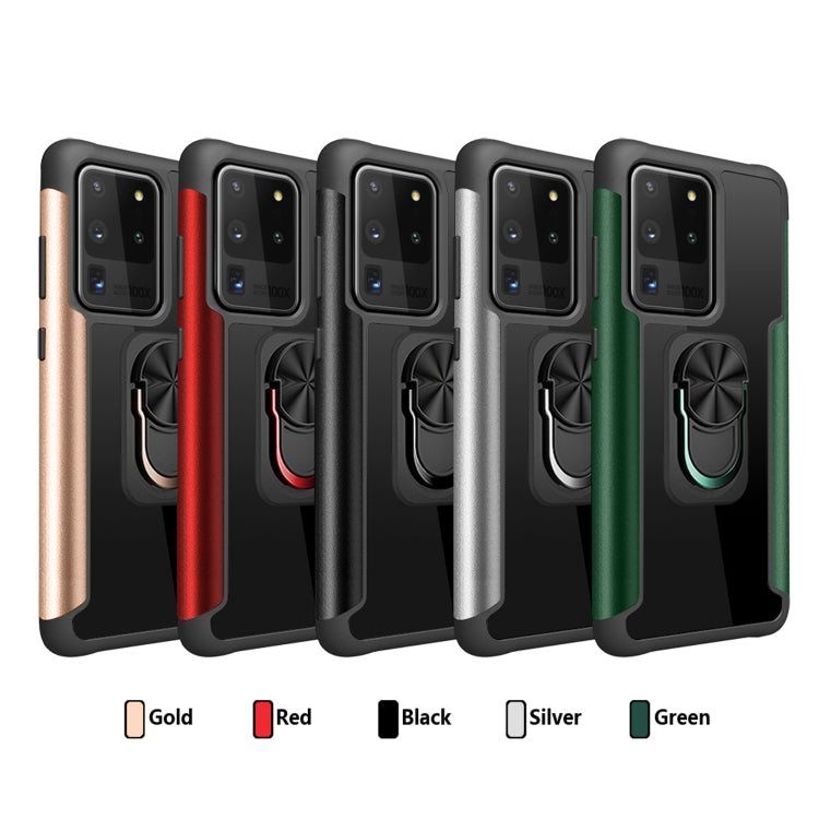 For Samsung Galaxy S20 Plus PC +TPU + Metal Shockproof Protective Case with Ring Holder