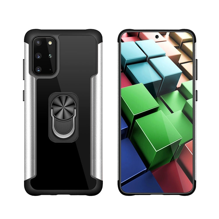 For Samsung Galaxy S20 Plus PC +TPU + Metal Shockproof Protective Case with Ring Holder