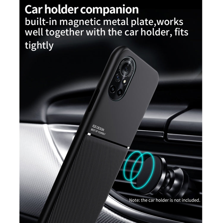 For Huawei nova 8 SE Classic Tilt Strip Grain Magnetic Shockproof PC + TPU Case