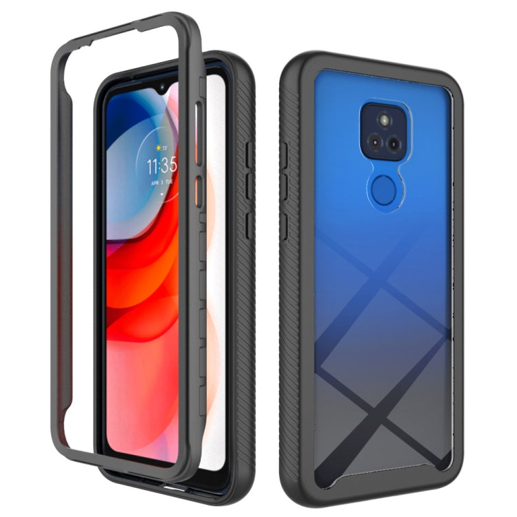 For Motorola Moto G Play (2021) Starry Sky Solid Color Series Shockproof PC + TPU Protective Case