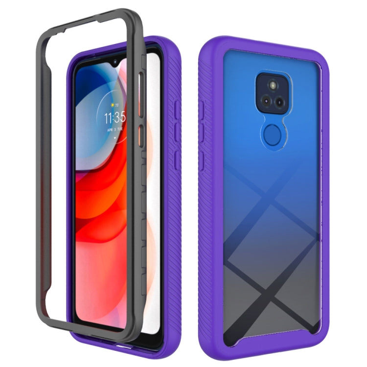For Motorola Moto G Play (2021) Starry Sky Solid Color Series Shockproof PC + TPU Protective Case
